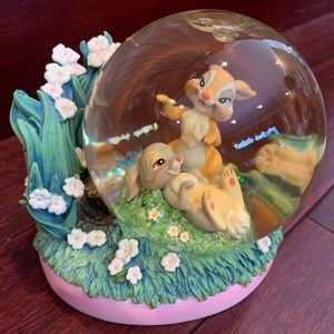 Disney Bambi Thumper & Miss Bunny Snow globe